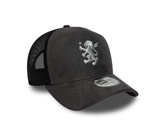 Kappe New Era - Faux Suede 9FORTY A-Frame Trucker - ASTON VILLA FC - Graphite