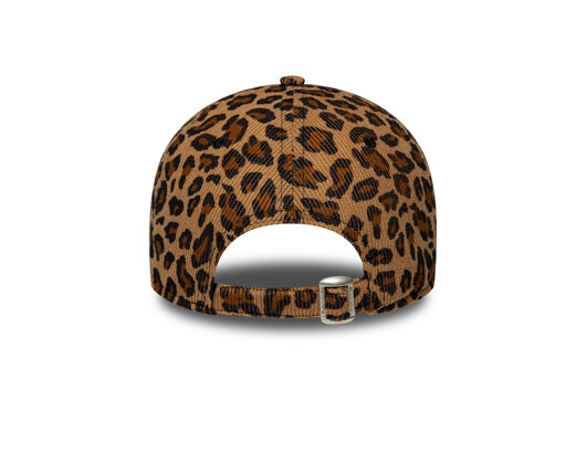 Damen Kappe New Era - MLB Leopard Cord 9FORTY - NY Yankees - Stone / Black