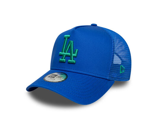 Kinder Kappe New Era - MLB Essential 9FORTY A-Frame Trucker - LA Dodgers - Blue / Green