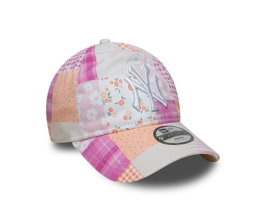 Kinder Kappe New Era - MLB Patchwork 9TWENTY - NY Yankees - Blush Pink / Fuchsia