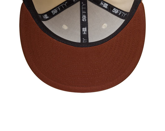 Kappe New Era - MLB League Essential 59FIFTY - NY Yankees - Cream / Deep Auburn
