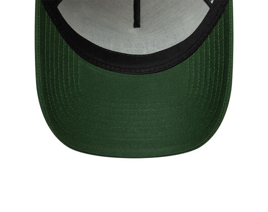 Kappe New Era - Branded Licence Plate 9FORTY A-Frame Trucker - Cilantro Green / Stone