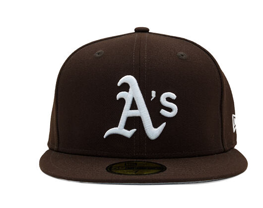 Kappe New Era - MLB Seasonal 59FIFTY - Oakland Athletics - Burnt Wood - Brown