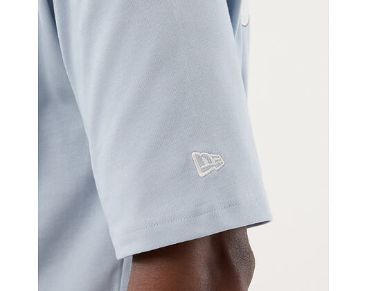 T-Shirt New Era - Branded Block Party Graphic Oversized Tee - Sky Blue