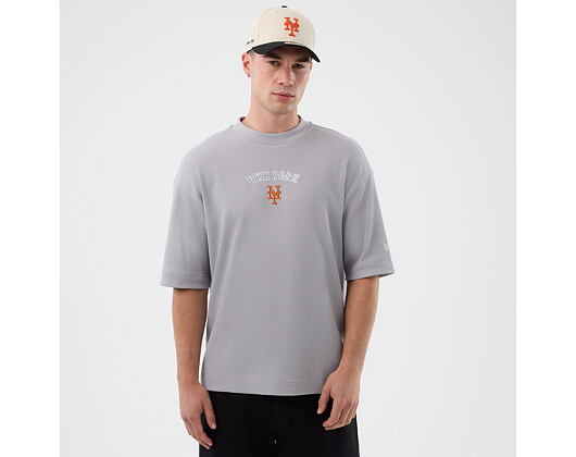 T-Shirt New Era - MLB Waffle Box Tee - NY Mets - Grey