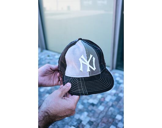 Kappe New Era - MLB IMAGE DROP Patchwork 9FIFTY Retro Crown - NY Yankees - Brown