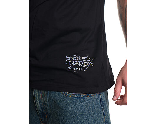 T-Shirt Ed Hardy - Mens Double-Panther Tshirt - Black