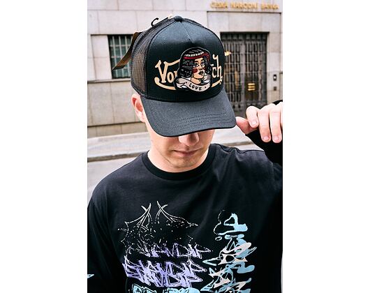 Kappe Von Dutch - Trucker - Love Patch - Black