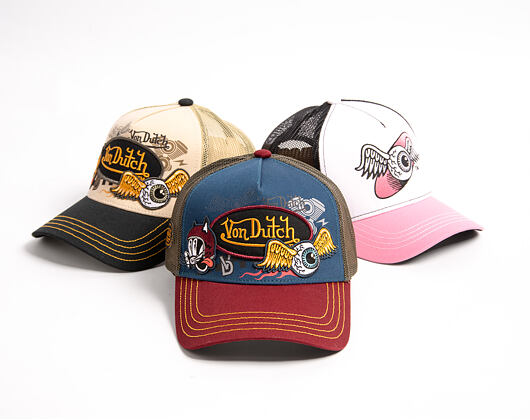 Kappe Von Dutch - Trucker - Patch & Print - Red / Navy