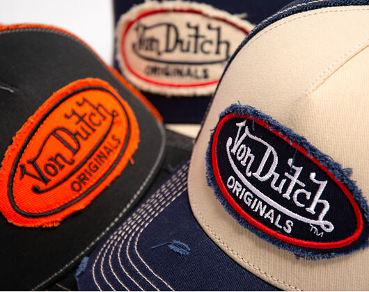 Kappe Von Dutch - Baseball - Vintage Distressed - Black / Grey
