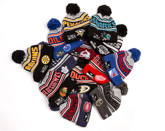 Mütze New Era - NHL Evergreen Wordmark Pom Medium Knit - Montreal Canadiens - Team Color