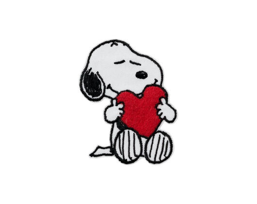 Bügelbild Monoquick - Snoopy se srdíčkem 7,5 x 5,5 cm