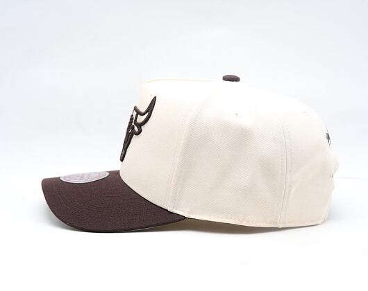 Kappe Mitchell & Ness - NBA Brown And Cream Pro Snapback - Chicago Bulls - Cream
