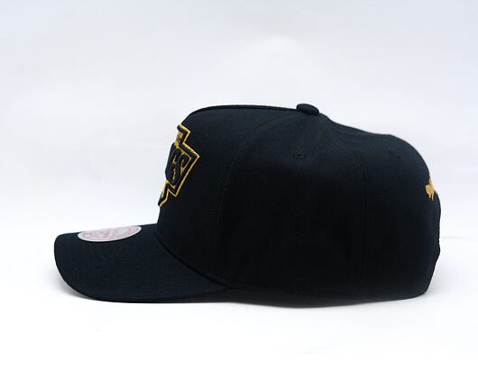 Kappe Mitchell & Ness - NHL Black And Gold Pro Snapback - Chicago Blackhawks - Black