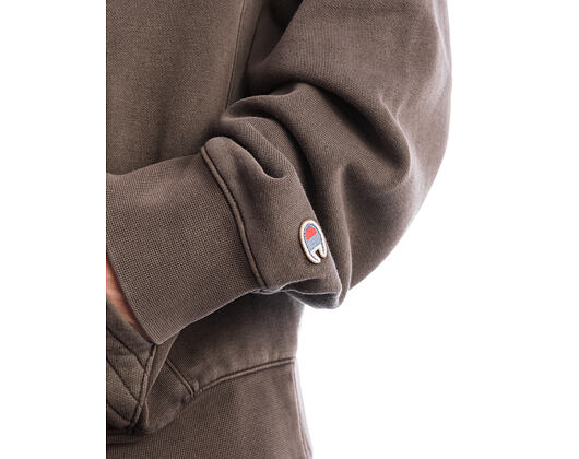 Pullover Champion - Washed Black Hoodie Full Zip Sweatshirt