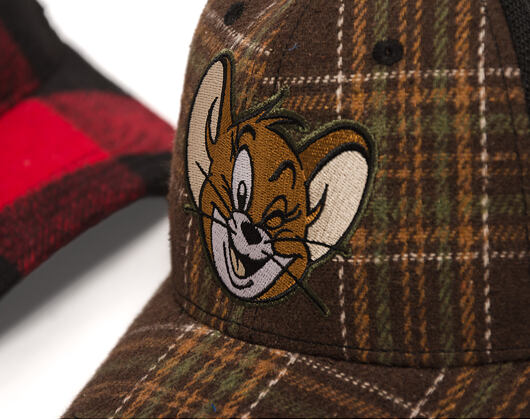 Kappe Capslab - Tom & Jerry Trucker - Jerry Wink Checkered - Brown / Black