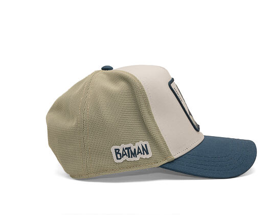 Kappe Capslab - Batman Trucker - Dark Knight Sketch - Off White / Blue