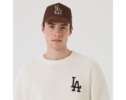 Pullover New Era - MLB Waffle Knit Crew - LA Dodgers - Off White