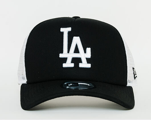 Kappe New Era - MLB Clean 9FORTY Trucker - LA Dodgers - Black / White