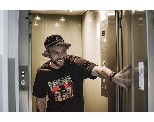 Hut Kangol Stripe Lahinch Black