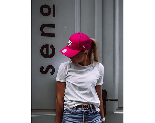 Damen Kappe New Era - MLB Essential 9FORTY - NY Yankees - Pink / White