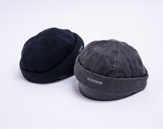 Mütze Stetson Docker Cap Cotton Knit Black 8811101