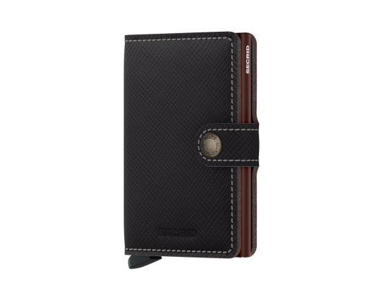 Geldbörse Secrid Miniwallet Saffiano Brown