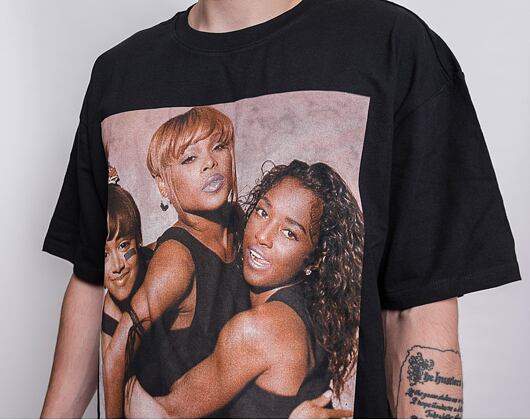 T-Shirt Mister Tee Tlc Group Logo Oversize Tee Black