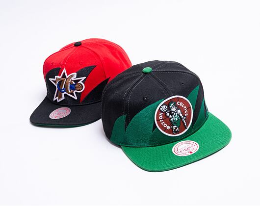 Kappe Mitchell & Ness Sharktooth Snapback HWC Boston Celtics Black / Green