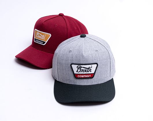 Kappe Brixton Linwood C Netplus MP Snapback - Heather Grey/Black