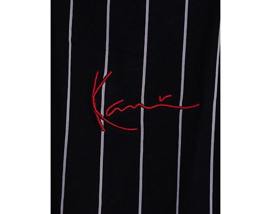 T-Shirt Karl Kani - Small Signature Pinstripe Tee - Black/White