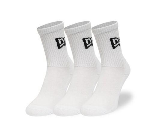 Socken New Era - Flag Crew 3Pack - White