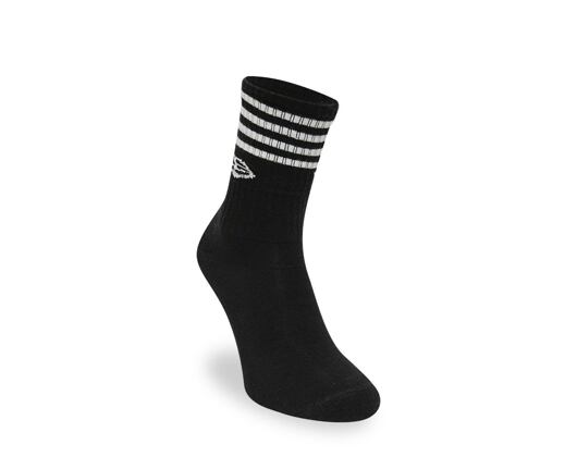 3 Paar Socken New Era Stripe Crew 3Pack Black