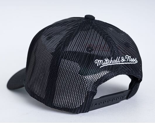 Kappe Mitchell & Ness Branded Essential Stars Trucker Snapback Black