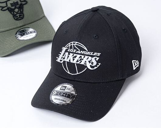 Kappe New Era 9FORTY NBA Essential Outline - LA Lakers - Black