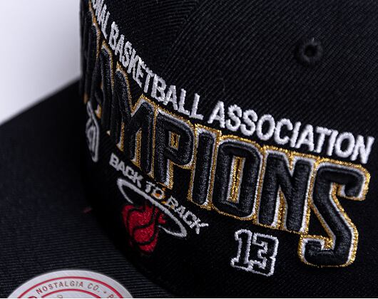 Kappe Mitchell & Ness Nba Champs Snapback Hwc Miami Heat Black