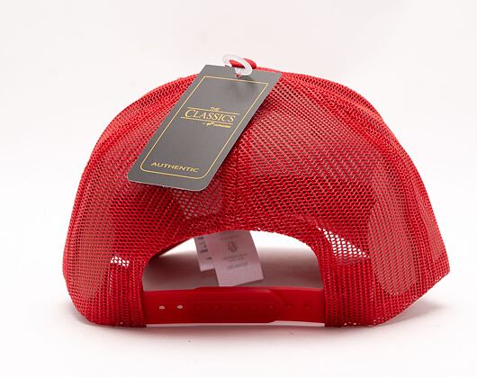 Kappe Yupoong 5-Panel Retro Trucker Cap Red