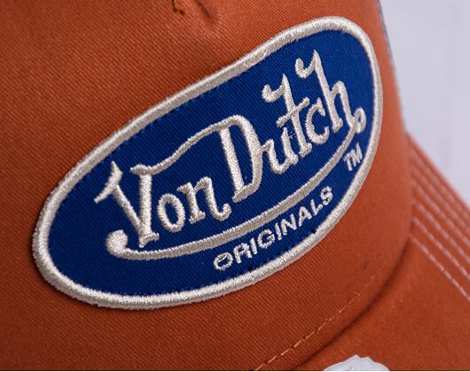 Kappe Von Dutch Boston Trucker Cotton Twill Orange/Navy