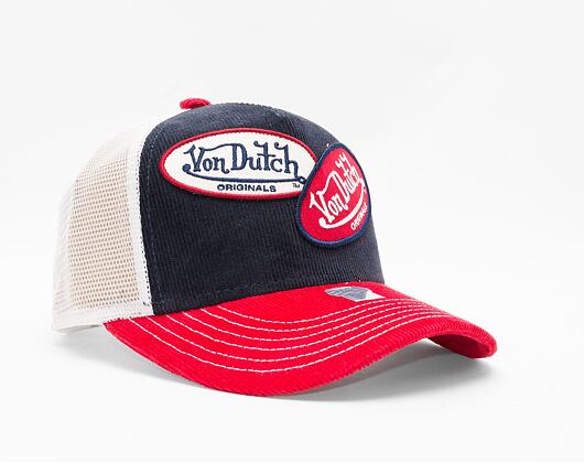 Kappe Von Dutch Russel Trucker Corduroy Navy/White