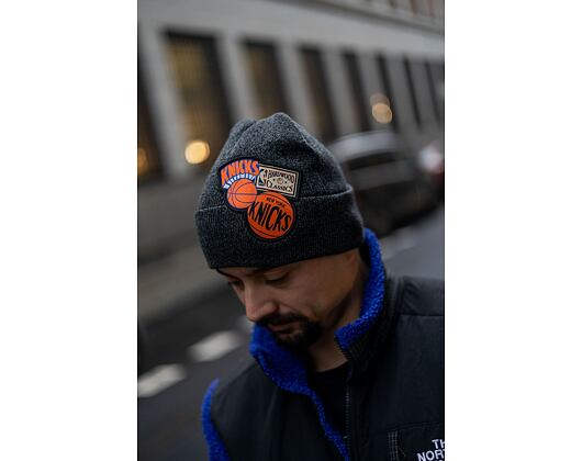 Mütze Mitchell & Ness XL LOGO PATCH KNIT HWC Atlanta Hawks Black