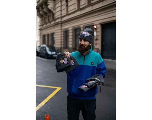 Mütze Mitchell & Ness XL LOGO PATCH KNIT HWC Golden State Warriors Black