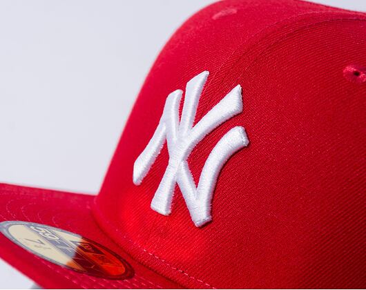 Kappe New Era - MLB Basic 59FIFTY - NY Yankees - Scarlet / White
