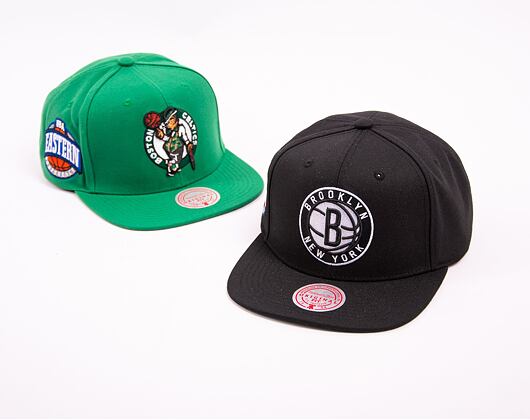 Kappe Mitchell & Ness NBA Conference Patch Snapback Brooklyn Nets Black