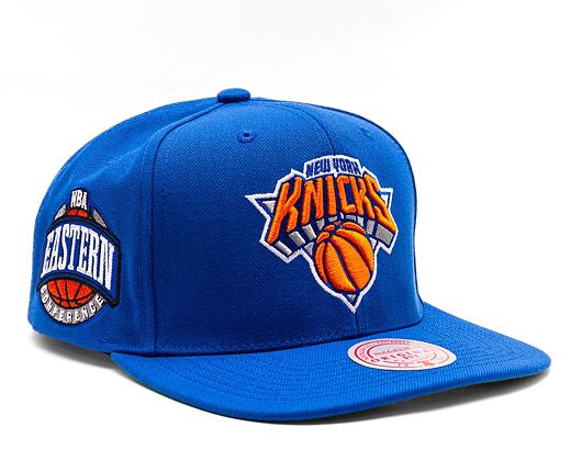 Basecap Mitchell & Ness NBA Conference Patch Snapback New York Knicks Blau