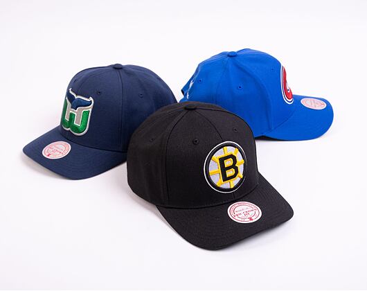 Kappe Mitchell & Ness - Team Ground 2.0 Pro Snapback - Boston Bruins - Black