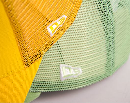 Kappe New Era 9FORTY A-Frame Trucker MLB Tonal Mesh - NY Yankees - Bright Green