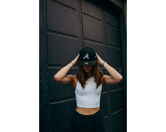 Kappe New Era - 59FIFTY Basic - Atlanta Braves - Black / White