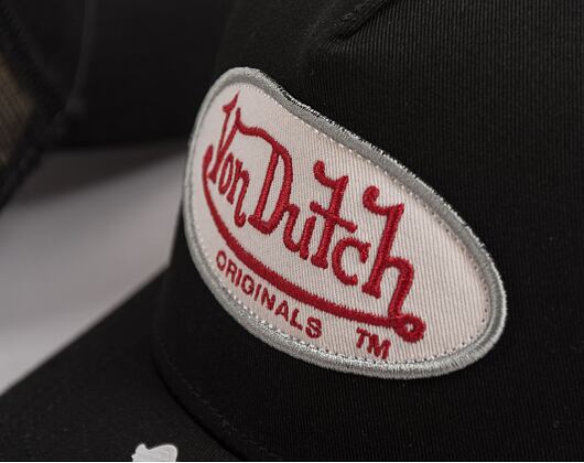 Kappe Von Dutch Boston Trucker Cotton Black / Red