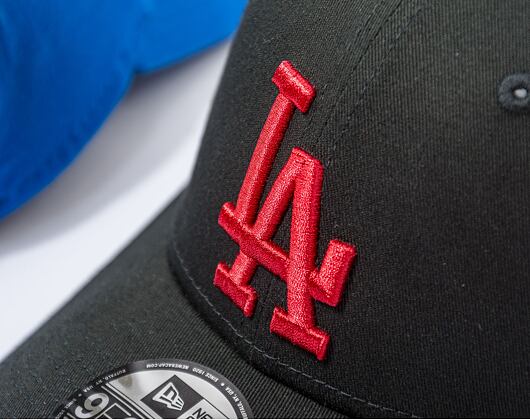 Kappe New Era 9FORTY MLB League Essential - LA Dodgers - Black / Cardinal