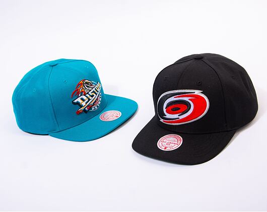 Kappe Mitchell & Ness - Team Ground 2.0 Pro Snapback - Carolina Hurricanes - Black